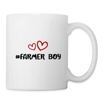Fermier garçon coeur amour - Mug blanc - blanc - Droite