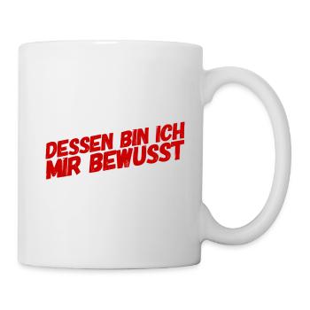 ich weiss was ich tue - Tasse - Weiß - Rechts