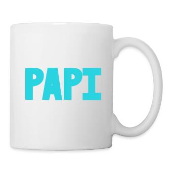 PAPY. FÊTE DES PÈRES. BONNE FÊTE PAPY. JE T'AIME. - Mug blanc - blanc - Droite
