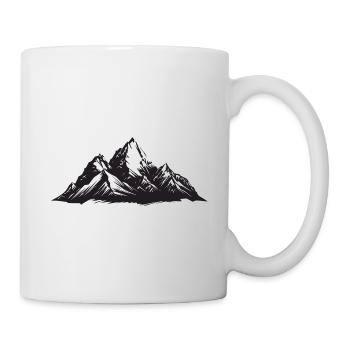 Montagnes de symboles - Mug blanc - blanc - Droite