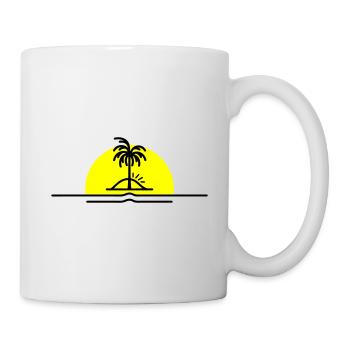 Palm Trees Symbol Beach Island - Mug - white - Right