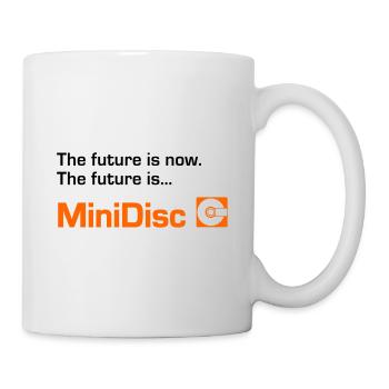 Minidisc The Future Is Now! (2 color) - Mug - white - Right