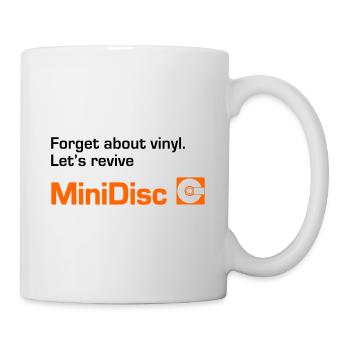 Forget About Vinyl Let's revive MiniDisc (2 color) - Mug - white - Right