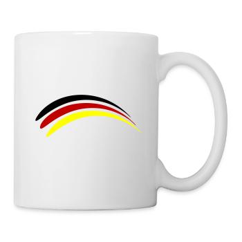 Deutschland Fahne - Tasse - Weiß - Rechts