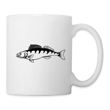 Last throw zander fish fishing - Mug - white - Right