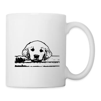 Beautiful dog design. Ideal for everyone. - Mug - white - Right
