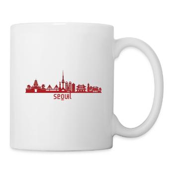 Seoul Korea - Tasse - Weiß - Rechts