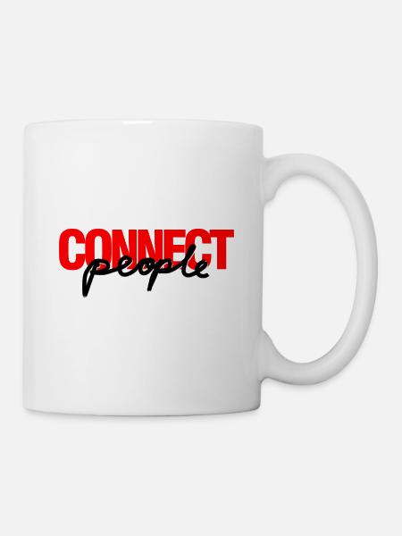 internet, connect people - connecte les gens - Mug blanc - blanc