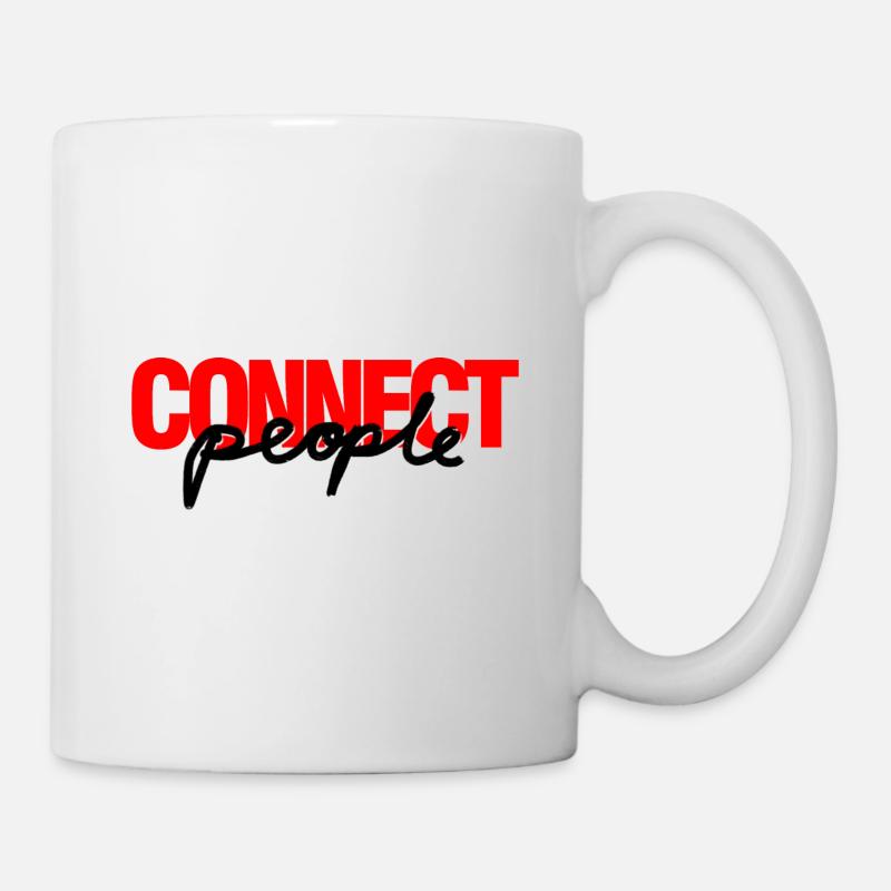 internet, connect people - connecte les gens - Mug blanc - blanc