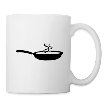 Pfanne Icon - Tasse - Weiß - Rechts