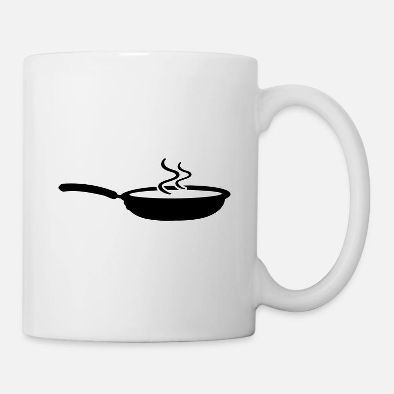 Pfanne Icon - Tasse - Weiß