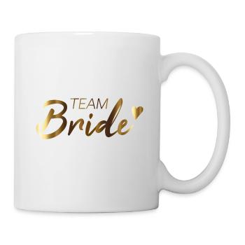 Team Bride Schriftzug - Tasse - Weiß - Rechts