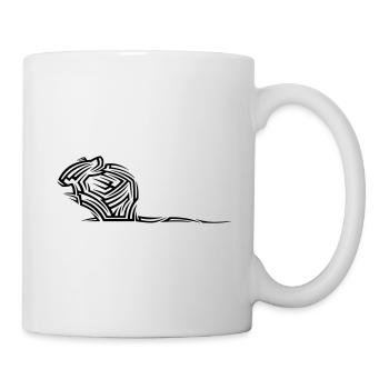 Maus Tribal Tattoo - Tasse - Weiß - Rechts