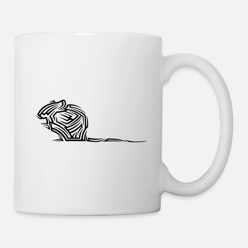 Maus Tribal Tattoo - Tasse - Weiß