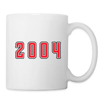 2004 Jahr Geburtstag - Tasse - Weiß - Rechts