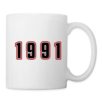 1991 Year Number - Mug - white - Right