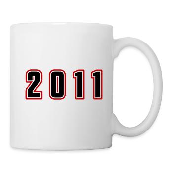 2011 Year Number - Mug - white - Right