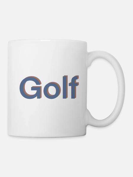 Golf Dicton Mot Sport 3D - Mug blanc - blanc