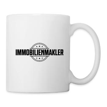 Immobilienmakler Beruf - Tasse - Weiß - Rechts