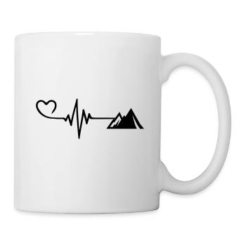 Mountains Puls Love - Tasse - Weiß - Rechts