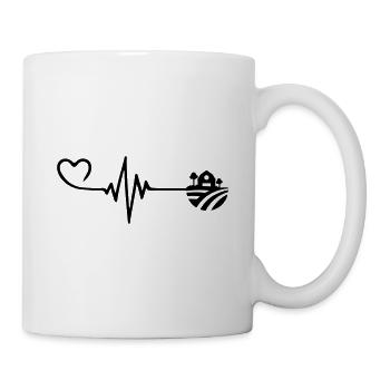 Farm Pulse Heart Love - Mug - white - Right