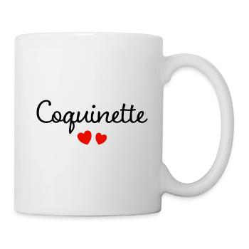 Femme Coquinette Humour Mot Affectueux Couple - Mug blanc - blanc - Droite