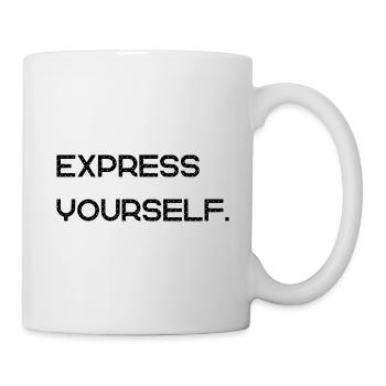 Express yourself. - Tasse - Weiß - Rechts