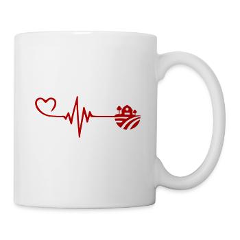 Farm Pulse Heart Love - Mug - white - Right