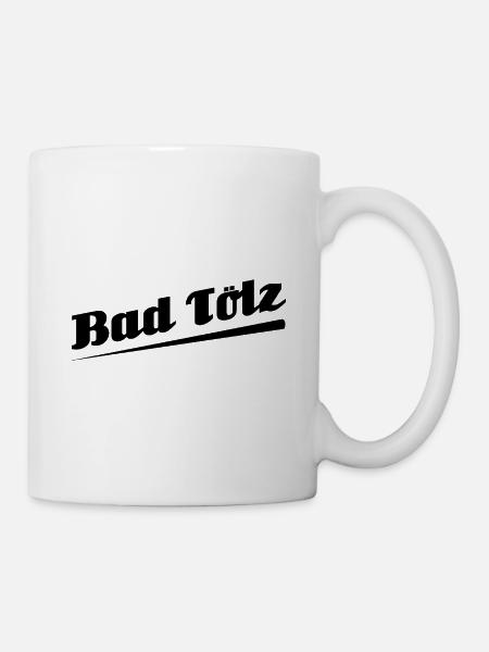 Bad Tölz - Textdesign mit Stadtnamen - Tasse - Weiß