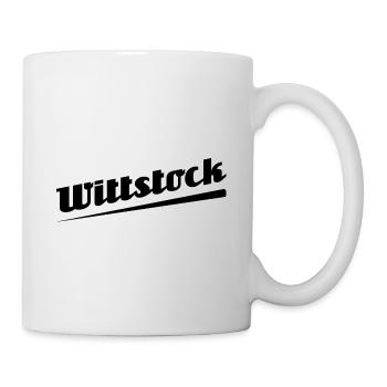 Wittstock - Textdesign mit Stadtnamen - Tasse - Weiß - Rechts