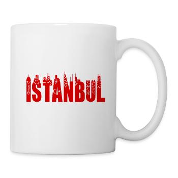 Istanbul Türkei iMond Sternn rot - Tasse - Weiß - Rechts