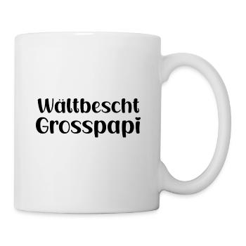 Wältbescht Grosspapi bescht Grosspapi Opa Schweiz - Tasse - Weiß - Rechts