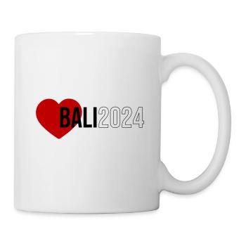 Bali 2024 Herz Urlaub - Tasse - Weiß - Rechts