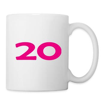 20. 20 YEARS. 20th ANNIVERSARY. 20TH ANNIVERSARY. - Mug - white - Right