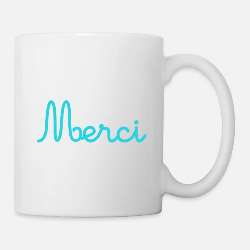 MERCI. MAÎTRESSE. MAÎTRE. MERCI MAÎTRESSE. MAITRE - Mug blanc - blanc
