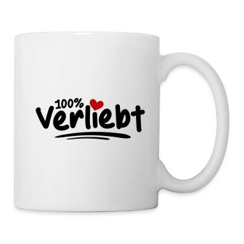100% In Love Love Saint Valentin - Mug blanc - blanc - Droite