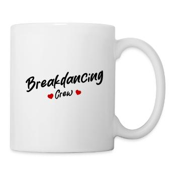Breakdancing Crew Herz - Tasse - Weiß - Rechts
