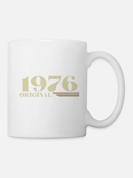 Original 1976 Jahrgang 1976 Geburtstag 1976 Retro - Tasse - Weiß