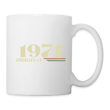 Original 1974 Vintage 1974 anniversaire 1974 rétro - Mug blanc - blanc - Droite