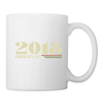 Original 2018 Jahrgang 2018 Retro Geburtstag 2018 - Tasse - Weiß - Rechts