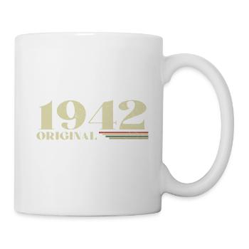 Original 1942 Jahrgang 1942 Geburtstag 1942 Retro - Tasse - Weiß - Rechts