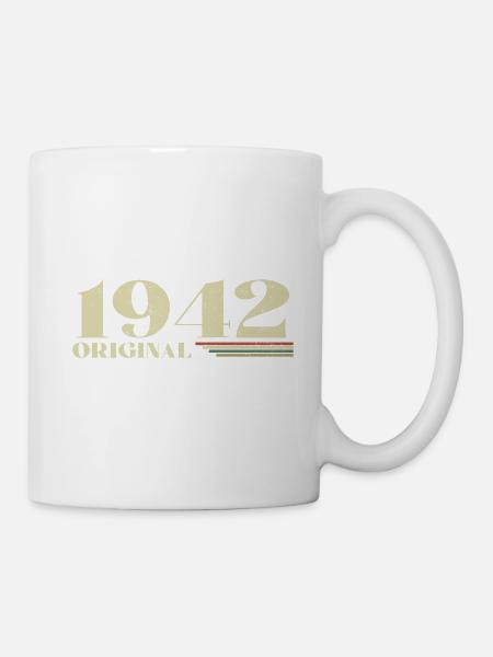 Original 1942 Vintage 1942 anniversaire 1942 rétro - Mug blanc - blanc