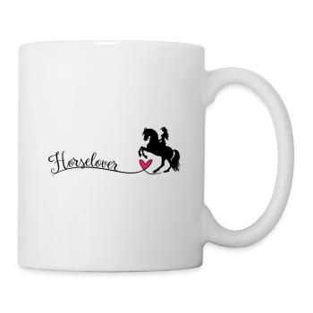 Horselover Horse Lover Lettering - Mug - white - Right