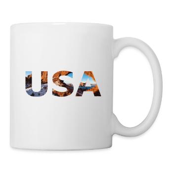 USA Landscape America Red Canyon Gift Idea - Mug - white - Right