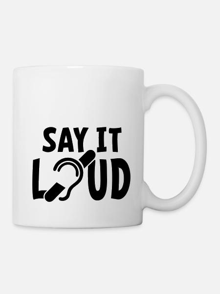 Audience limitée. Audition limitée, malentendante, sourde - Mug blanc - blanc