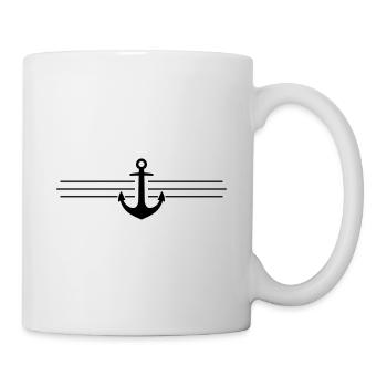 anker symbol - Tasse - Weiß - Rechts