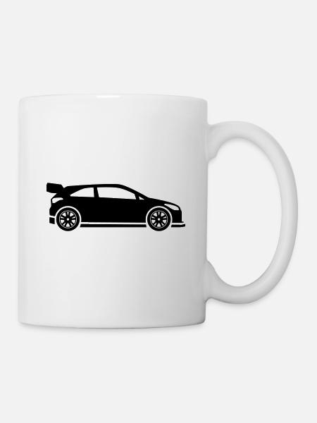 Auto Rennfahrer - Tasse - Weiß