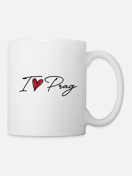 I Love Prag - Tasse - Weiß
