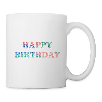 JAHRESTAG. ALLES GUTE ZUM GEBURTSTAG!. ALLES GUTE ZUM GEBURTSTAG!. - Tasse - Weiß - Rechts