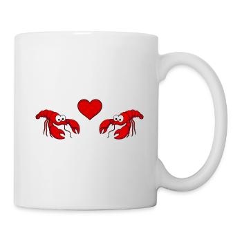 Hummer Comic Couple amour - Mug blanc - blanc - Droite
